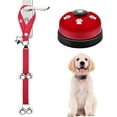 thumbnail image 1 of (Rojo) Paquete de 2 timbres para perros, campana de entrenamiento para mascotas para entrenamiento de inodoro saliente y dispositivo de comunicación, campana para perros, gato, cachorro, juguete int, 1 of 5