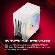 iBUYPOWER Trace Gaming PC Desktop Computer Intel Core Ultra 5 225F CPU, NVIDIA GeForce RTX 5060 8GB GPU, 16GB DDR5 5200MHz RAM, 1TB NVMe SSD, Windows 11 Home, Gamer Keyboard and Mouse - TWI5N5601