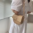 thumbnail image 3 of Bolsa Bolso de hombro pequeño con solapa para mujer de cuero PU de color sólido (marrón) Ehuebsd Nuevos Originales, 3 of 9