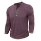 thumbnail image 4 of pstuiky Camisas de manga larga abrigadas para hombre, Blusas informales de manga larga con cuello redondo y cuadros para hombre, finas y transpirables camisetas de hombre xl, 4 of 7
