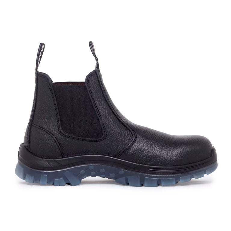 MACK Steel Toe Work boots Chelsea LEATHER NEW IN BOX Men’s Size 14 All Black Unisex Brunt Unisex 6 main image 4