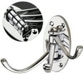 thumbnail image 4 of Swivel Coat Hook Folding Solid Metal Heavy Duty Swing Arm Triple Hook Wall Mounted Hanger for Bathroom Kitchen Bedroom - Style B(Silver), 4 of 6