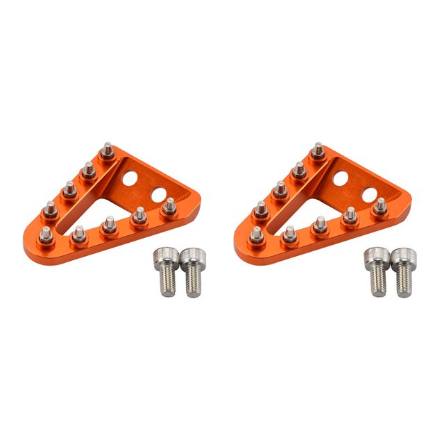 Riwesomey Pedal de freno trasero para motocicleta, punta de placa de paso, descanso dentado, reemplazo negro Type1 NO1 Riwesomey CBP257094
