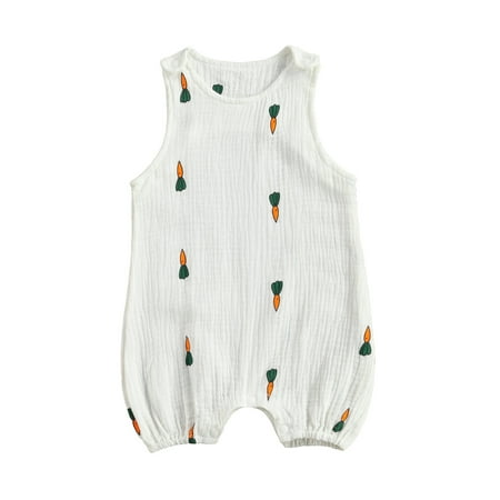 

hirigin Baby Sleeveless Print Romper Stylish Romper for Kids Boys Girls