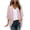 E-Pink, variant on Giftesty Womens Chiffon Cardigan 3/4 Sleeve Floral Print Casual Open Front Summer Kimono Cover Up for Beach and Swimsuit