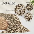 thumbnail image 3 of Leopard Pillow Covers King, Rustic Brown Animals Art Modern Soft Brushed Microfiber Breathable Throw Pillow Covers, Decorative Pillowcase with Zipper for Couch Sofa Bedroom Living Room 20"x36", 3 of 9