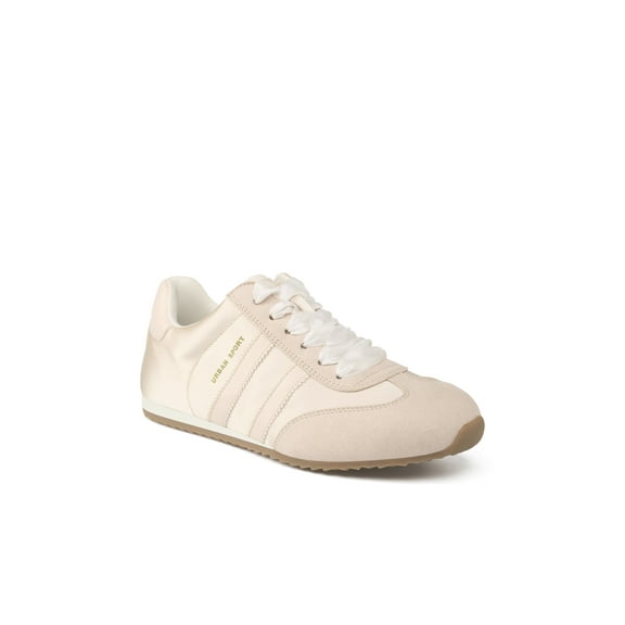 Pacific Womens Lace-Up Casual Sneaker, Natural, 10