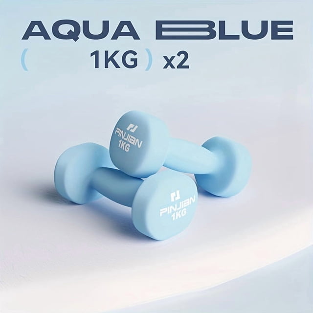 2pcs Basic Easy Grip Exercises - Exercise Dumbbells, Neoprene Coated, Various Groups And Weights Available, Home Gym, Shock-proof Hands - Safe Strength Training Dumbbells, Ideal Exercise Supplies