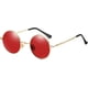 thumbnail image 1 of Gafas de sol polarizadas redondas clásicas rojas UV400 con marco de metal estilo vintage Lennon para hombres y mujeres Protección UV400 Material del marco, 1 of 5