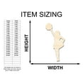 thumbnail image 2 of Unfinished Wood Cheerleader Silhouette 24" / 1", 2 of 3