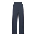 thumbnail image 4 of ZOIGHDA Yoga Pants for Women Dressy Casual High Waist Straight Leg Work Slacks Plus Size Leggings with Pockets for Women(Navy,4X-Large), 4 of 5
