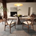 thumbnail image 3 of Mid-century Armchairs - Of 2 For Dining Room Solid Wood Weave Fully Assembled 2 Simple Installation, 3 of 4