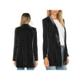 thumbnail image 4 of Nituyy Women Casual Blazer, Open Front Solid Color Lapel Suit Jacket, 4 of 6