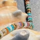 thumbnail image 3 of 2PCS Beaded Choker Necklace for Women, Gemstone Necklace Natural Stone Freshwater Pearl Surfer Necklace 14K Gold Plated Summer, 3 of 5