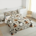 thumbnail image 3 of Feelyou Funny Ghost Bat King Size Comforter Sets, Magical Pumpkin Bedding Comforter Set, Halloween Theme Reversible Bedding Set, Lightweight Room Decor,3-Piece, 3 of 8