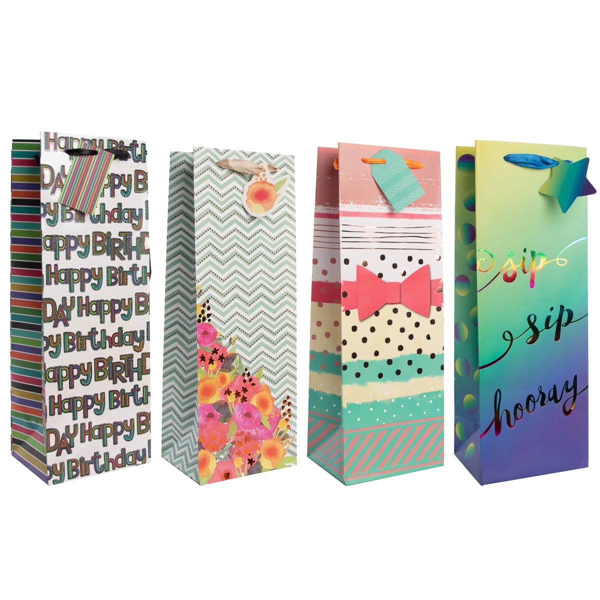 Download Paper Craft 4 Pack Wine Gift Bags With Drawstring And Tag Party Supplies Reusable Wine Bottle Bags Walmart Com Walmart Com
