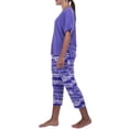 thumbnail image 3 of N Natori Studio Women's Short Sleeve Top and Capri Pant Sleep Set, 3 of 5