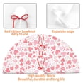 thumbnail image 4 of KLL 36" Christmas Tree Skirt Cute Hand Drawn Hearts Xmas Tree Skirts Mat for New Year Xmas Holiday Party Indoor Outdoor Home Decoration, 4 of 7