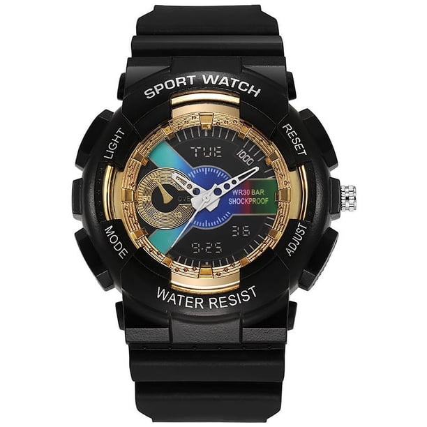Reloj electrónico de cuarzo con degradado de color galvanizado, reloj deportivo de moda para estudiantes y niñas