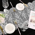 Vintage Lace Table Runner Overlay Exquisite Lace Fabric with Rose