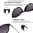 thumbnail image 3 of Gafas de sol redondas vintage para mujer y hombre, estilo clásico retro de diseñador, 3 of 5