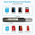 thumbnail image 2 of USB 3.0 Card Reader, TSV TF Card/SD Memory Reader Adapter Supports SD/Micro SD/SDHC/SDXC/MMC, Mini Camera Flash Reader Compatible with Windows, Mac, Linux, 2 of 7