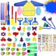 thumbnail image 1 of Kit de pinceles de pintura de esponja para niños, sellos de pincel de bricolaje para niños, kit de herramientas para educación temprana y preescolar, suministros de arte, 68 piezas sidaley FN000730-00, 1 of 7