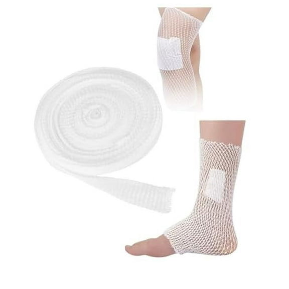 Tubular Bandage Wound Dressing Elastic Mesh Net, Tubular Stretch Elastic Gauze Bandage Retainer for Shoulder, Thigh, 10 Yards (Size 6)