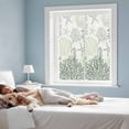 thumbnail image 3 of Static Cling Non Adhesive Window Film, Sage Green Grey Coastal Window Privacy Film Frosted, Summer Beach Coral Shell Ocean Opaque Window Coverings for Small Windows, Home, 17.7 x 39.3 Inches, 3 of 9