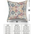 thumbnail image 4 of Bohemian Ethnic Boho Pillow Covers 20X20 Inch Teal Red Orange Blue Carpet Vintage Decorative Couch Pillow Cases with Zipper Set of 2 Home Decor for Living Room Bedroom Bed Cushion Outdoor, 4 of 6