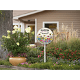 thumbnail image 5 of Eveokoki Round (9.2X9.2) IN Pardon The Weeds We Are Feeding The Bees Metal Signs With Stakes Aluminium No Mow Yard Sign Stand For Garden Lawn Summer Bee Decorations Outdoor, 5 of 5