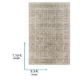 thumbnail image 3 of Livabliss x Becki Owens Margaret Medallion Washable Area Rug,5'3" x 7'10",Vintage Brown, 3 of 11