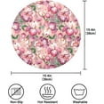 thumbnail image 4 of Bright Floral Round Placemats Washable Placemats Non-Slip Heat-Resistant Table Place Mats for Dining Kitchen Holiday Party Table Decoration 15.4"-4PCS Table Mat, 4 of 7