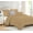 Taupe, variant on 1 Piece Luxury Vintage Ruffle Pattern Comforter By D.N.G. BEDDINGS Premium Super Soft, All Season, 800 Thread Count 100% Egyptian Cotton Twin/Twin XL Size Taupe Color