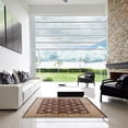 thumbnail image 6 of Ahgly Company Indoor Round Mid-Century Modern Dark Sienna Brown Oriental Area Rugs, 3' Round, 6 of 6