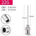 thumbnail image 1 of 1 Pce Aiguille de Machine de Distribution 25mm en Acier Inoxydable Aiguille de Machine de Distribution Industrielle Injection de Colle 8G-30G Fluides, 1 of 8