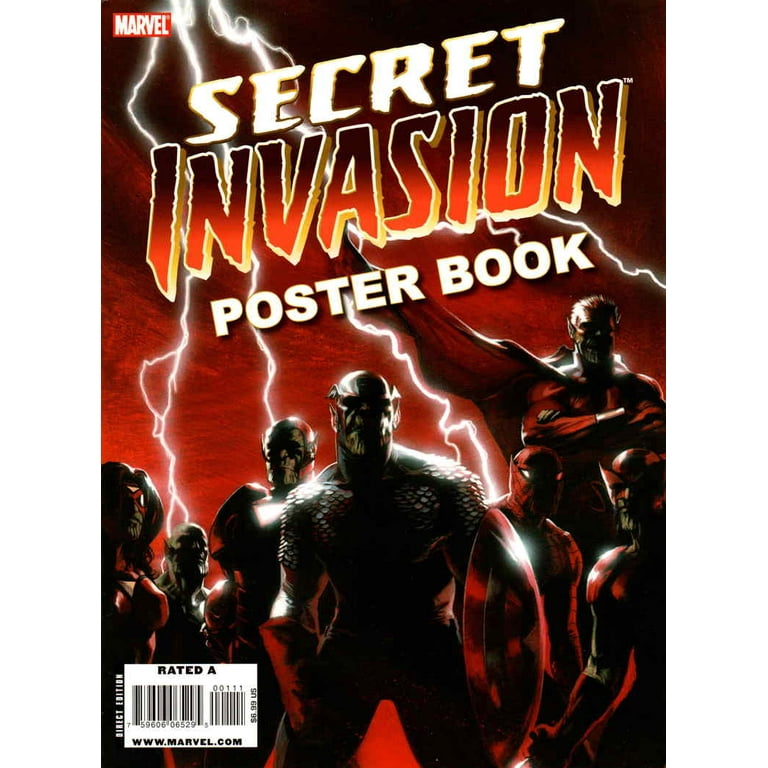 Secret Invasion Poster Book #1 VF ; Marvel Comic Book 