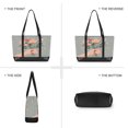 thumbnail image 6 of FORMRS Canvas Laptop Tote Bag for Women with 15.6" Computer Compartments Shoulder Handbag, Stars Flower, 6 of 7
