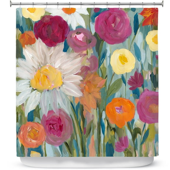 Shower Curtains 70" x 93" from DiaNoche Designs by Carrie Schmitt - Earth at Daybreak Flowers
