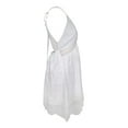 thumbnail image 4 of Vestido de encaje con cuello en V y tirantes finos para mujer: diseño calado bordado, tirantes ajustables, adecuado para la playa/fiestas, tallas S-XL, 4 of 7