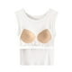 thumbnail image 3 of Tops de Manga Corta Sexy para Mujeres de Color Sólido con Almohadilla de Pecho sin Anillos de Acero, Top de Pijama Y Ropa Interior, 3 of 5