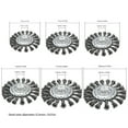thumbnail image 4 of Labymos Knotted Bench Steel Wire Brush Deburring Derusting Angle Grinder Cleaner Accessories Rust Removal Wheel, 4 of 8