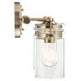 thumbnail image 2 of 45688CPZ Kichler Lighting Brinley - 2 Light Bath Vanity Approved for Damp Locations - with Vintage Industrial inspirations - 10 inches tall by 15.75, 2 of 12