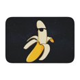 thumbnail image 1 of Alfombra de baño antideslizante supersuave con diseño de plátano y gafas de sol para baño, cocina, dormitorio, hogar, 15,75 x 23,62 pulgadas, 1 of 6
