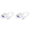 thumbnail image 1 of 2X Usb C to Vga Adapter,Type C to Vga Adapter Compatible for Pro 2016/2017/2018, Air/ Pro 2018, 1 of 6