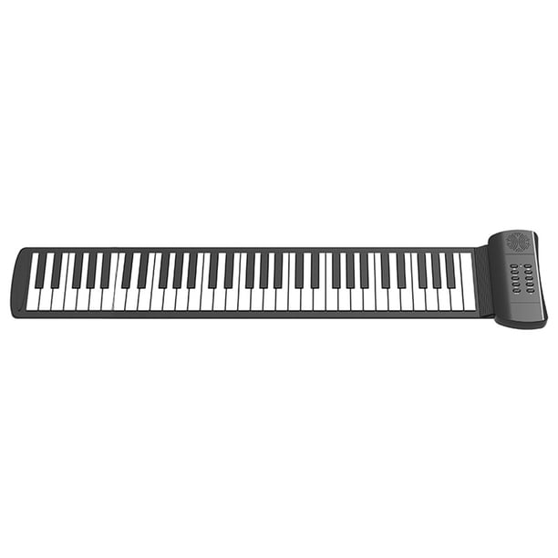 Instrumento de Teclado Digital TFixol 61 Teclas Blanco y Negro