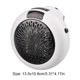 thumbnail image 2 of Calentador de escritorio Calentador espacial 900W Ahorro de energía para dormitorio Oficina (UE) Blanco, 2 of 9