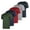 Set 10, variant on 5 Pack: Men’s V-Neck Dry-Fit Moisture Wicking Active Athletic Tech Performance T-Shirt