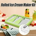 thumbnail image 4 of At-Home Rolled Ice Cream Maker Kit, Instant Ice Cream Maker with 2 Scrapers, DIY Rolled Ice Cream Tray for Rolled Ice Cream, Soft Serve, Slushies, Frozen Yogurt, Fruity Sorbet, and Gelato (Pink), 4 of 8