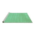 thumbnail image 2 of Ahgly Company Machine Washable Indoor Rectangle Solid Turquoise Blue Modern Area Rugs, 4' x 6', 2 of 4